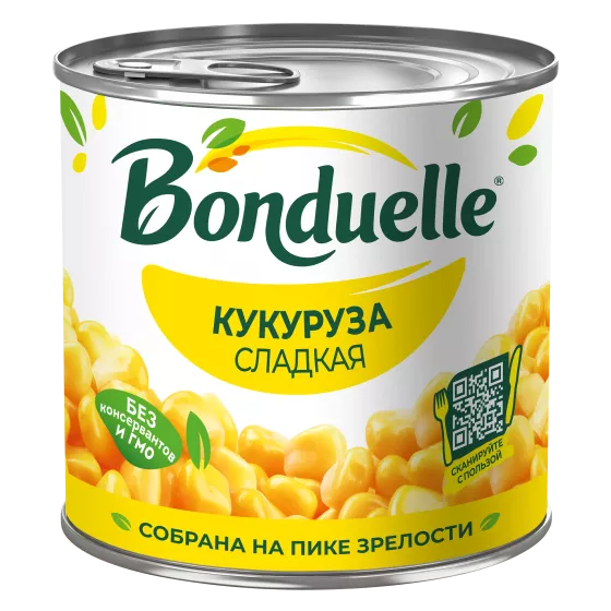 Лаазалсан эрдэнэ шиш Bonduelle, чихэрлэг амттай, 340 грам