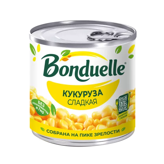 Лаазалсан эрдэнэ шиш Bonduelle, чихэрлэг амттай, 170 грам